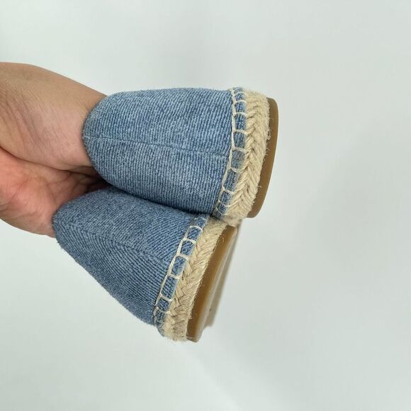 Eileen Fisher Women’s Lee Denim Blue Espadrille Flats | Size 7 Casual Slip-On - Picture 12 of 17